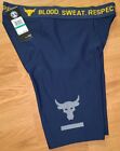 $45 Under Armour Project Rock Heat Gear Compression Shorts Navy Men's Large NWT