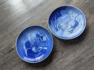 1970 & 1971 B&G BING & GRONDAHL Christmas Plates Made in Denmark - Picture 1 of 11