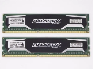 Crucial BallistiX Sport 16 GB (2x 8GB) BLS8G3D1609DS1S00 DDR3 1600 RAM (#1463) - Bild 1 von 1