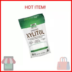 NOW Foods, Organic Xylitol, Pure with No Added Ingredients, Keto-Friendly, Low G - Picture 1 of 2