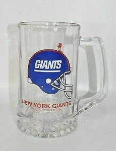 NUEVA Taza de Cerveza de Vidrio Jim 1991 Edición de Coleccionista NFL New York Giants delgada de colección - Imagen 1 de 2