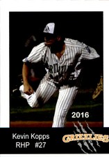 2016 Gastonia Grizzlies Team Issue #16 Kevin Kopps Arkansas Baseball Card
