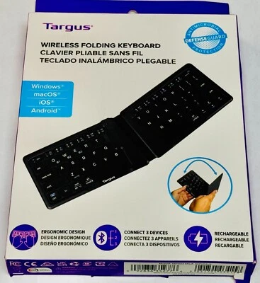 Targus Wireless Keyboard AKF003 Multi-Device/Bluetooth NEW Sealed Latest Edition - Image 1 of 2
