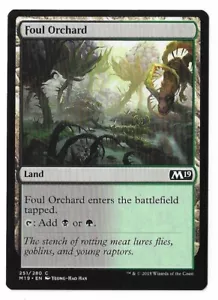 MTG Foul Orchard Core Set 2019 (M19) Common Magic Card #251/280 Unplayed - Picture 1 of 3