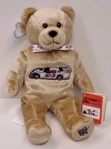 Holy Bear 9" size "Dirt Track Race Car Bear" brown with Bible Verse hang tag - Picture 1 of 4