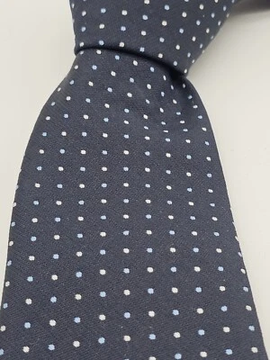 Винтажный дизайнерский галстук Giorgio Saint Angelo Micro в горошек с подписью - Изображение 1 из 4