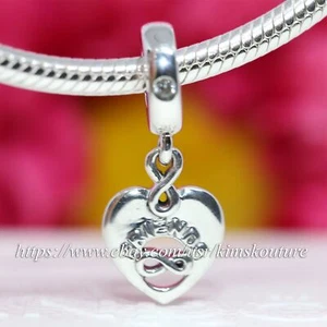 Authentic Pandora Friends Forever Heart Sterling Silver 799294C01 Charm - Picture 1 of 3