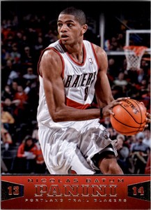2013-14 Panini Portland Trail Blazers Basketball Card #133 Nicolas Batum
