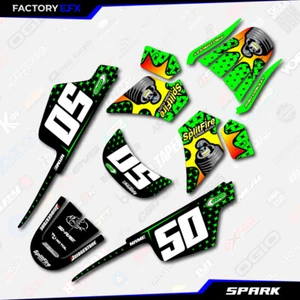 Green Spark Racing Graphics Kit fits Yamaha PW50 Decal Sticker PW 50 All Years - Foto 1 di 8