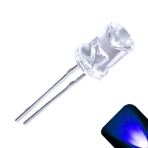 20 x 5 mm Konkave LEDs Weitwinkel Blau Weihnachten LED Leuchten Super Hell Ada Weihnachten - Bild 1 von 3