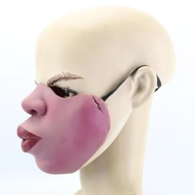 Lustige halbe Gesichtsmaske Kuss Jagger große Lippen Mädchen Schmollmund Lippe Junggesellenabschied Zubehör - Bild 1 von 4