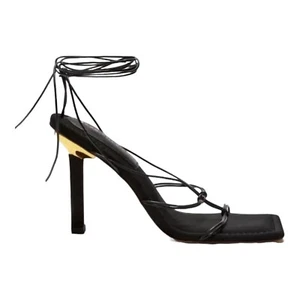 Sandalias Good Americanas con cordones tacón envolvente al tobillo neopreno negras para mujer 10 - Imagen 1 de 9