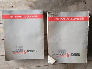 1993 PONTIAC BONNEVILLE OEM FACTORY DEALER REPAIR SHOP SERVICE MANUAL 2 VOL SET - Picture 1 of 8