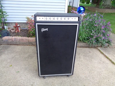 AMPLIFICADOR ALTAVOZ BAJO GIBSON VINTAGE AÑOS 70 1972 1973 # G-100B ORIGINAL Foto 1 de 4