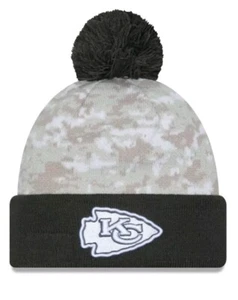 2024 NFL Salute to Service Kansas City Chiefs New Era Knit Beanie YOUTH - Bild 1 von 4
