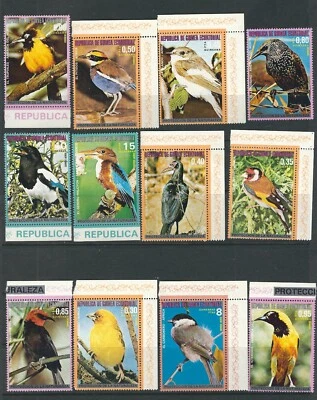 Guinea Ecuatorial / Protección de la Naturaleza. " PÁJAROS ". MNH Foto 1 de 2
