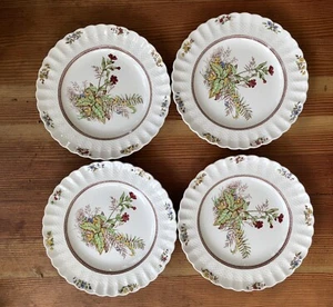 Set Of 4 Copeland Spode Rosalie Dinner Plates 10 1/2" - Picture 1 of 8