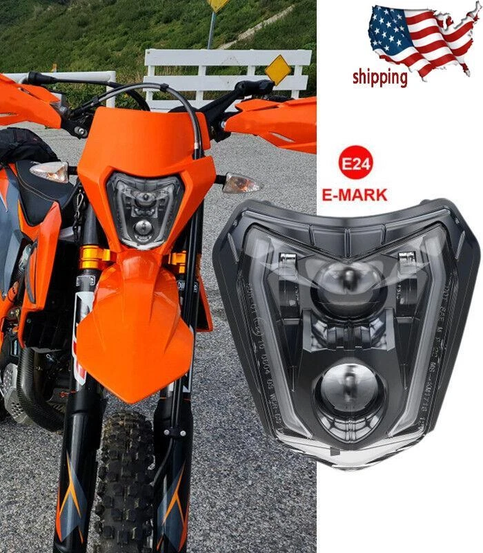 Farol de LED DRL para KTM 2017-2023 SX SXF 125 EXC XCW 250 350 450 500 SMC-R 690 - Imagem 1 de 4