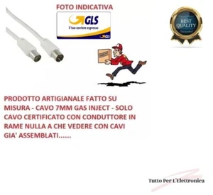 Cavo da 0,5 a 20m ANTENNA TV Maschio/Femmina Schermato coassiale IEC prolunga AV - Foto 1 di 1