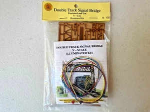 Pastime Hobbies #102 N Scale Double Track Signal Bridge Illuminated Kit- NOS - Picture 1 of 3