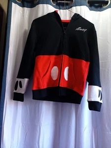DISNEY-MICKEY MOUSE ZIP- UP HOODIE Kids Size XL - Picture 1 of 6