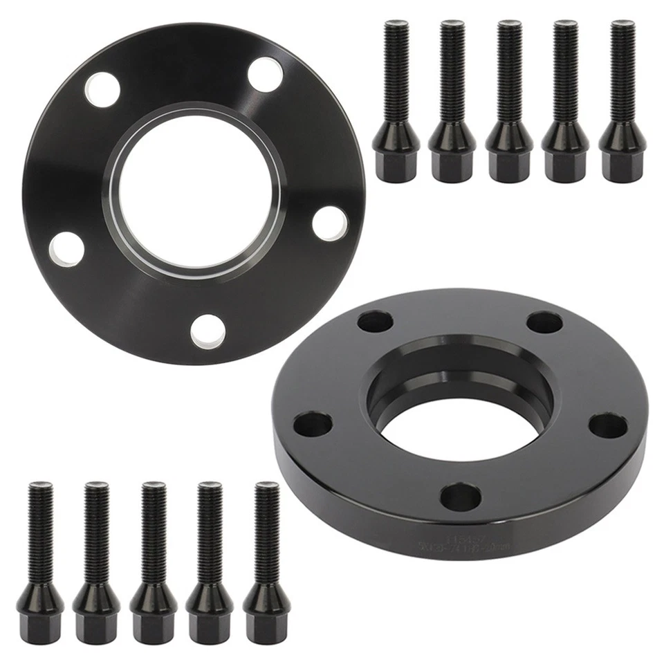 2x 5x120 20mm Hub Centric Wheel Spacers For 1996-2003 BMW 525i 528i 530i 12x1.5 Foto 1 de 4