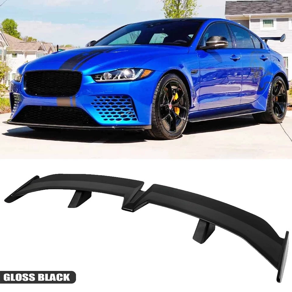For Jaguar XE XF XFR 55"Rear Trunk Spoiler PRO Racing Rear GT Wing Gloss Black Foto 1 de 4