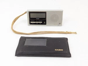 CASIO PQ-20 Digital Pocket Quartz Travel Alarm Clock w/Case Needs Battery - Picture 1 of 24