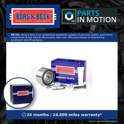 Kit de cojinete de rueda compatible con SEAT CORDOBA 6K delantero 93 a 02 B&B 191498625A 331598625A Foto 1 de 4