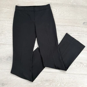 Pantaloni eleganti neri Elie Tahari taglia 0 bootcut vita piatta già lavati a secco - Foto 1 di 8