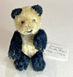 Vintage 1930 - 1950 Miniature German Schuco Jointed Swivel Head Panda Bear - Picture 1 of 6