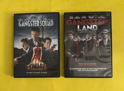 GANGSTER SQUAD  2013 + GANGSTER LAND 2017 (2 DVD SET) LIKE NEW - FREE SHIPPING - Image 1 of 4