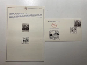 2021 Bollettino Illustrativo + Busta FDC Traforo del Frejus - Picture 1 of 3