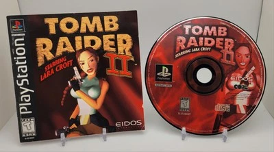 Tomb Raider 2 PS1 disco de jogo e somente manual, sem estojo, testado e funcionando  - Imagem 1 de 4