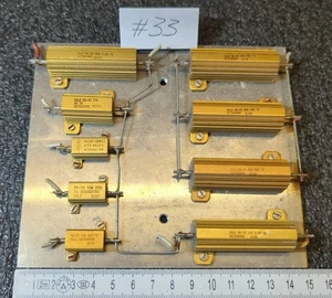 9x DALE LEISTUNGS - WIDERSTÄNDE RH-25 / RH-50 / RW-50 WIREWOUND RESISTORS Used - Picture 1 of 8