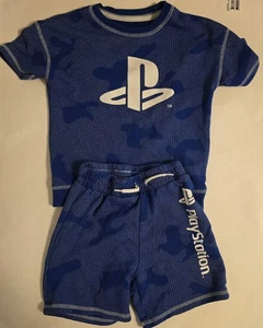 Boy's Size 5 Short Set Playstation Blue Kids Size - Picture 1 of 6