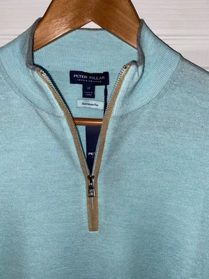 Suéter Peter Millar Crown Crafted Excursionist Flex 1/4 Cremallera Mediano Precio de venta sugerido por el fabricante 350 USD Foto 1 de 4