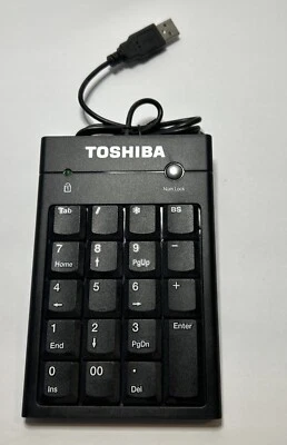 Toshiba PA3828U-1ETB USB Number Numeric KeyPad - Untested - Image 1 of 3