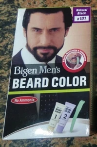 1 Pc x 40 gm Bigen Men's Beard Color | No Ammonia | B101 Natural Black Free Ship - Picture 1 of 4