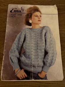 Emu Light And Lacy Knitting Pattern book - Picture 1 of 8