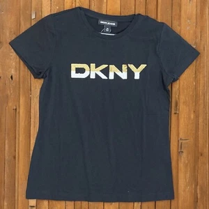 DKNY Ladies Sequin Cotton T-Shirt (Size XS) - Picture 1 of 1
