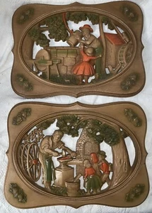 Placas de pared Burwood Products, 15”x11” PR-Country Life Chalkware de colección - Imagen 1 de 11