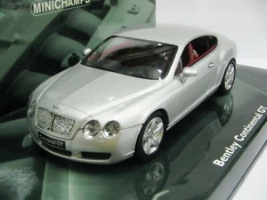 WOW EXTREMELY RARE Bentley Continental GT S1 6.0 48V 2003 Silver 1:43 Minichamps - Picture 1 of 3