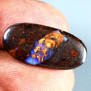 6.52 ct Fancy Cabochon (23 x 11 mm) Multi Color Australian Koroit Boulder Opal - Picture 1 of 1