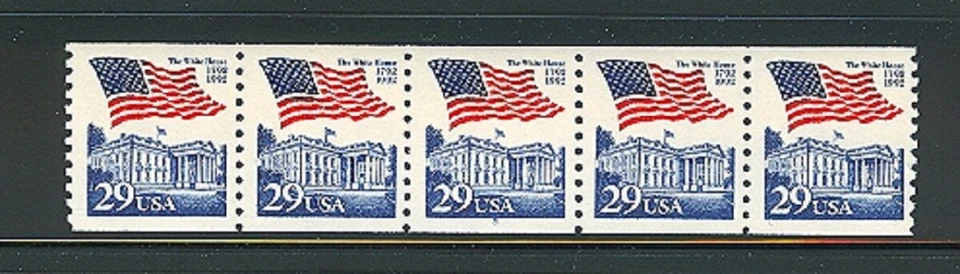 USA PNC SC# 2609 FLAG OVER WHITE HOUSE 29c. W. A.MNH PL# 5 - Image 1 of 1