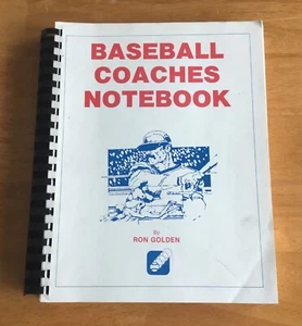 Baseball Coaches Notebook by Ron Golden Vintage 1979 364 Pages - Imagen 1 de 2