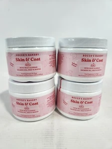 (4x) Bocces Bakery Skin & Coat Supplement for Dogs, Daily Chews BB 09/23 - Picture 1 of 2