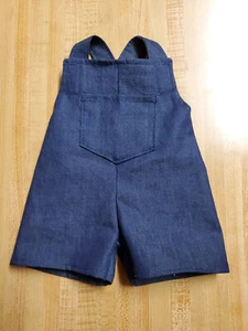 ANY COLOR/FABRIC OVERALLS-SHORTALLS W/ POCKET for 16" CPK Cabbage Patch Kids - Picture 1 of 2