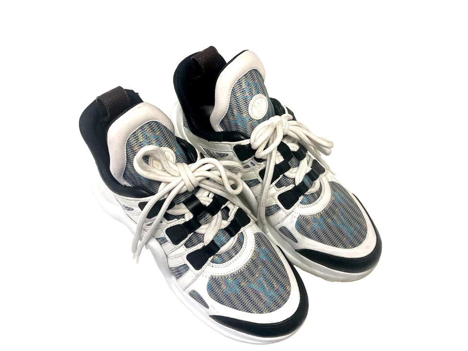 Louis Vuitton Women's LV Archlight Sneakers Leather and Damier Monogram LV SZ 8 - Image 1 of 4