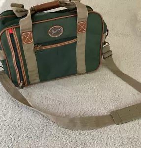 RICARDO BEVERLY HILLS Carry On Travel Bag Overnight Luggage Green 15x12x6 VTG - Picture 1 of 11